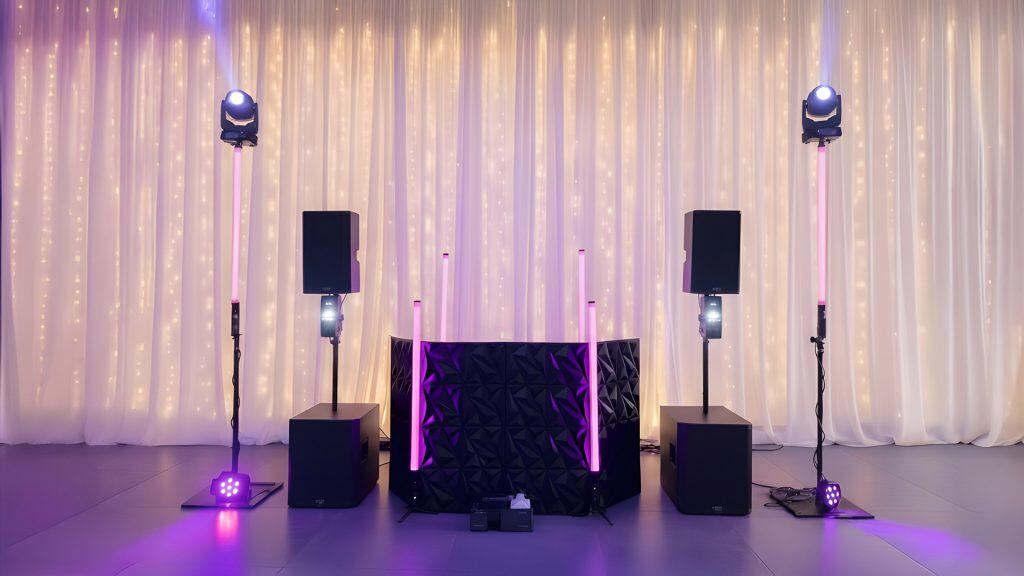 Céges rendezvény hangosítása és fénytechnikája - mikor kell profi technika a dj mellé? 2 Esküvő DJ Pult