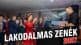 Rendezvény DJ szórakoztató zenei élmény, táncoló vendégek.